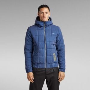 G-Star Raw Men’s Meefic Sqr Quilted Hooded Jacket Size 2XL Blue NWT MSRP 250$